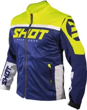 Shot Softshell Lite 2.0 Motocross Jacket, blue-yellow, Size S for Men Blue Yellow