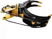 Excavator Hydraulic Crusher – Wood Grab & Clamshell Grapple for Forestry, Logging, Tree Removal & Land Clearing