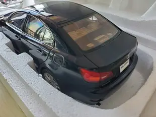 1:18 autoart 雷克薩斯 lexus is350 深藍色 轎車 合金汽車模型