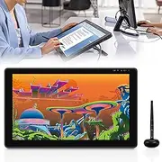 21.5 Inch (16:9) Drawing Tablet with Screen, Digital Pad with Remote Control, Fully Laminated Screen + Anti-Glare Etched Glass + 5080 LPI + 8192 Levels of Pressure Sensitivity,for Classroom,Grey