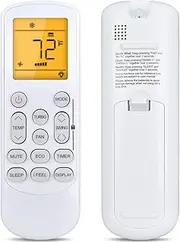 Replacement Remote Control GYKQ-78 Compatible with Pioneer Air Conditioner - with Orange Backlit and Fahrenheit Display