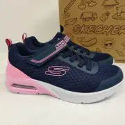 Skechers Microspec Max Epic Brights Sneakers Girls Size 12 Blue/Pink 302343L