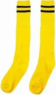 Breathable Football/Basketball Socks Knee High Socks for Kids, Yellow