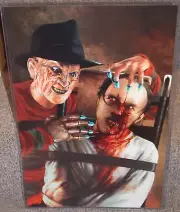 Freddy Krueger vs Hannibal Lecter Glossy Art Print 11x17 In Hard Plastic Sleeve