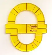 Handy Half Circle Quilting Template HC4-A 5mm