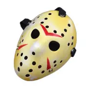 3PCS Horror Cosplay Costume Halloween Mask Masquerade Scary Killer Mask Props yellow