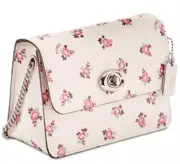New COACH Bowery Crossbody Patent Leather Floral bloom bag 28184 messenger