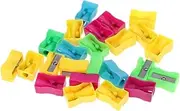 Gatuida 72pcs Mini Colorful Handheld Pencil Sharpener for Easy to Use Back to for Students and Stationery Supplies Random Color