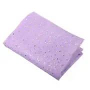 5 Yards Tulle Fabric, 63inch Glitters Tulle Fabric Rolls Ribbon, Purple