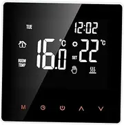 Smart Thermostat Water/Gas Boiler Digital Temperature Controller Touchscreen LCD Display Week Programmable -Freeze Function Water Heating Thermostat for Home School Office Hotel GTRH