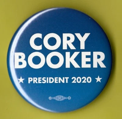 2020 Cory Booker 2-1/4" / Presidential Hopeful Campaign Button(Pin01)
