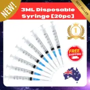 (NEW) 3ML Disposable Syringe with 23Ga 1 Inch Needle – Pack of 20 (Lab Use Only)