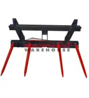 New Tractor Euro Hitch Pallet Forks Kit with Forks & 4x Hay Bale Spears Brisbane