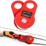 RUGCEL WINCH 10T Heavy Duty Recovery Winch Snatch Block 22000lb CapacityTowin...