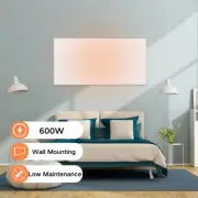 Infrared Heating Panel Wall-Hung Electric Heater 230V 600W Home Heating