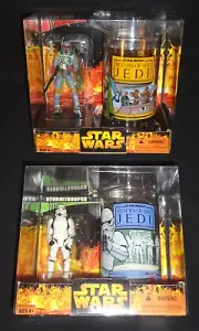 Star Wars BOBA FETT & STORMTROOPER Action Figure & Cup New RETURN OF THE JEDI