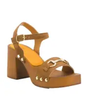 NEW CHARLES DAVID BROWN LEATHER SUEDE PLATFORM SANDALS SIZE 8.5 M 39 $179