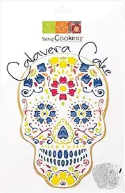 Scrapcooking 3914 Calavera Cake Stencil and Felt Tip