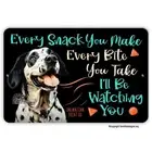 Dalmatian treat sign, every snack you make, dalmation dog handmade 12x8 aluminum
