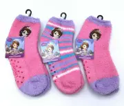 Disney Junior Princess Sofia The First Ankle Cozy Socks 3 Pairs Size 6-8.5 CUTE