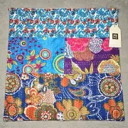 NWT Pottery Barn PB Dorm Quilted Euro Sham Handmade Kantha Patchwork Boho - 2012
