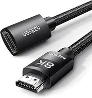 UGREEN 8K@60Hz HDMI 2.1 Extension Cable 2M Extender Male to Female Compatible with PS5 PS4 Switch Xbox One S 360 BRAVIA XR Roku TV Stick Blu Ray Player Google Chromecast Wii U HDTV Laptop PC