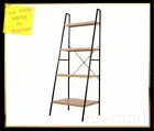 4 Tier Blake Ladder Bookshelf Bookcase Shelf Display Metal Frame Shelving