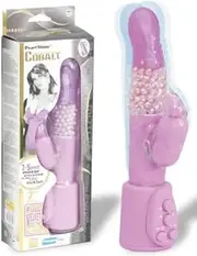 Pearl Shine Cobalt Velvet | Rotating Beaded Rabbit Vibrator Rabbit Stim 6 Inch Dildo Sucking Dildo Thrusting Masturbation Vibe Gspotter Toys For Women