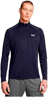 [Under Armour] Men's Velocity 2.0 1/4 Zip, (410) Midnight Navy / / Halo Gray, Large, (410) Midnight Navy / / Halo Gray, Large
