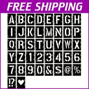42-Pc Letter & Number Stencils Set - Eco-Friendly Stencil Kit for DIY Creations