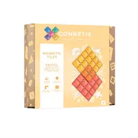 在飛比找蝦皮商城優惠-澳洲 Connetix 粉彩磁力積木-橘黃底板2入組|磁性積