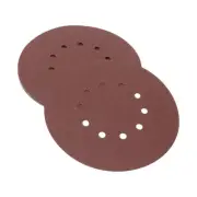 Sandpaper 225x225mm 120 Grit 10 Pcs Red Hook & Loop Sanding Sheets