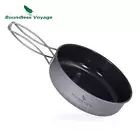 15cm Titanium Nonstick Frying Pan 700ml Outdoor Camping Skillet Plate Small Bowl