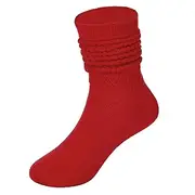 [ZANDO] Socks Kids Socks Girls Socks Slipper Socks Funny Socks Personalised Socks Slipper Socks Kids Halloween Socks, Big Red, M