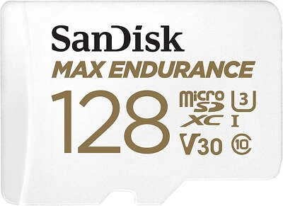 Sandisk Max Endurance Microsdxc Card SQQVR 128G (60 000 HRS) UHS-I C10 U3 V30...