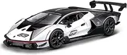 Finished Scale Model Simulation 1:24 for Lamborghini Supercar Series Die-cast Alloy Car Model Static Scale Model Exquisite Collection Presents Presents Ornaments(SCV White)