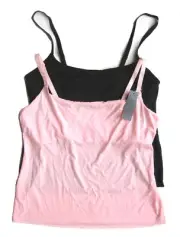 A0542 Natori Black Label NEW Women's 141002 Body Doubles Build-In Shelf Camisole