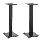 Triangle S01 Bookshelf Speaker Stands with Non Slip Felt Matte Black Pair