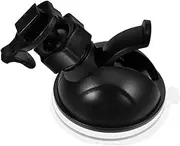 ULTECHNOVO Dash Cam Bracket, Plastic Mini Suction Cup Ball Head Bracket, Single Buckle with Card Position, can Be Firmly Fixed, Removable (Black)