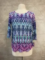 One World Women's Blouse Top Purity-Glam Size S Small
