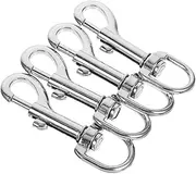 ANDRESLAD 4pcs Heavy Duty Flag Clips Swivel Snap Hooks Stainless Steel Flagpole Rope Clips for Durable Flag Display Effortless Opening and Locking Weather Resistant Design