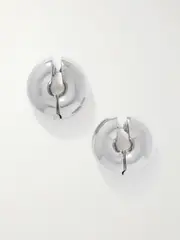 [Uncommon Matters] Uncommon Matters - Stratus Silver Hoop Earrings - One size One size Silver