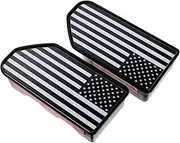 2pcs Bed Rail Holes Plugs Covers Flag Design Dust-Proof Rainproof for 2019-2020 Trucks