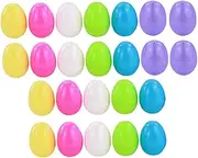 COMNESTBI 36pcs Empty Plastic Eggs for Fillable Easter Toy Ornaments Boxes for Candy Chocolates and Toys for Easter Party Favors and Decorations