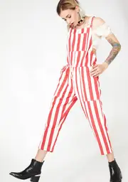 Festival Fomo Stripe Overalls