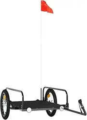 Bike Trailer Bicycle Carrier Bicycle Foldable Wagon Cart Black Iron vidaXL