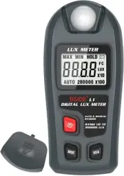 BSIDE Digital Light Meter Lux Tester Illuminance Luxmeter, 0-200,000 Lux Port...