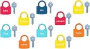Colorful Keys and Locks Set Padlock Keys Kids Child Montessori Preschool Toy