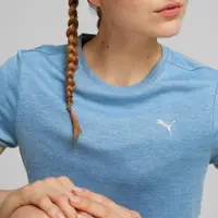 在飛比找蝦皮商城優惠-PUMA 短T 慢跑系列 FAV 藍 麻花 短袖 T恤 女 