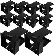 SOLUSTRE 10pcs Circuit Breaker Bracket Circuit Breaker Installation Bracket Fixed Bracket for Circuit Breaker Small Breaker Bracket Air Switch Installation Bracket Buckle Plastic Black